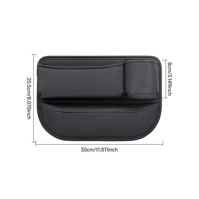 Car Seat Gap Bag Case PU Leather Storage Bag for Auto Console Side Seat Plug Filler Organizer Car Crevice Stowing Tidying Pocket