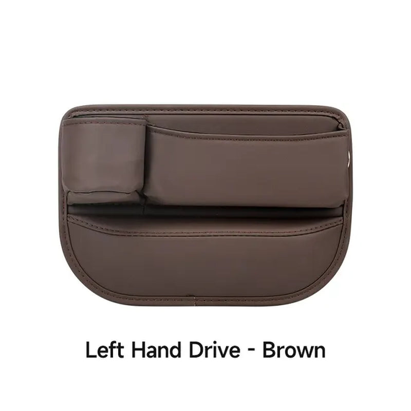 Car Seat Gap Bag Case PU Leather Storage Bag for Auto Console Side Seat Plug Filler Organizer Car Crevice Stowing Tidying Pocket